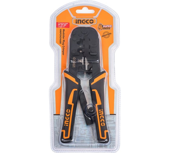 Изображение товара Клещи для обжима витой пары INGCO INDUSTRIAL HMPCN2468R