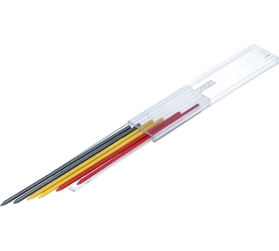 Изображение товара Сменные грифели для автоматического строительного карандаша FASTER TOOLS 6 штук микс FT354-14