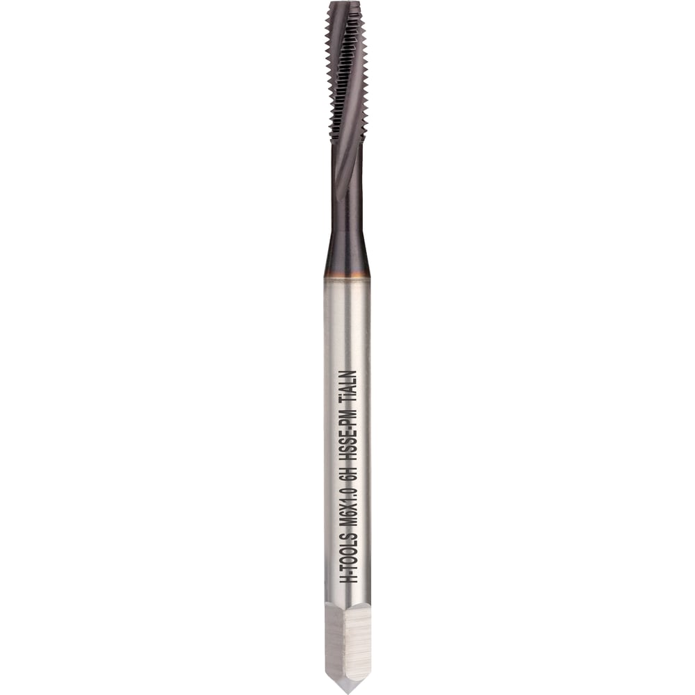 Изображение товара Метчик машинный спиральный H-Tools М6 шаг 1.0мм DIN371 HSSEPM-TiALN 6h 36176FHT