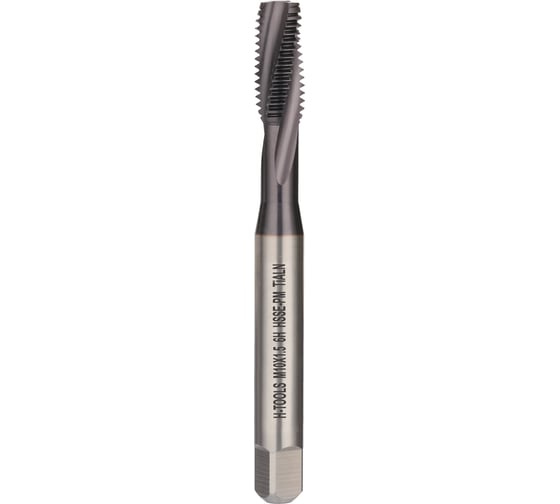 Изображение товара Метчик машинный спиральный H-Tools М10 шаг 1.5 DIN371 HSSEPM-TiALN 6h 100мм a=8.0 36180FHT