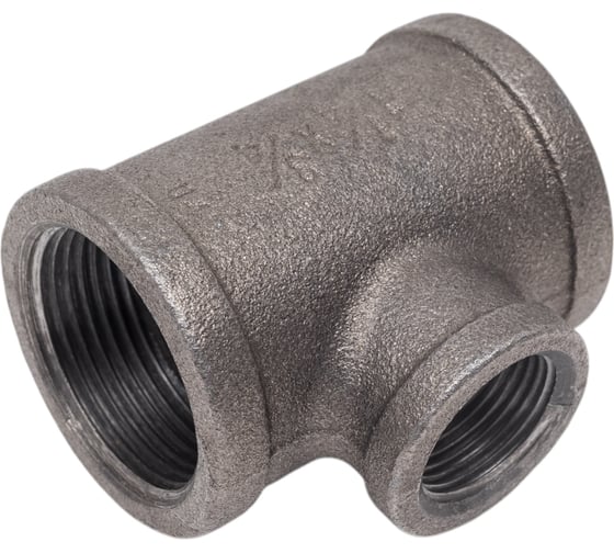 Изображение товара Тройник редукционный AV Engineering 1 1/4" х 3/4", чугун черный AVEC431011434