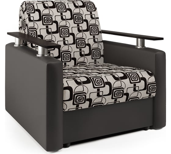 Изображение товара Кресло-кровать Шарм экокожа шоколад и ромб 33070695