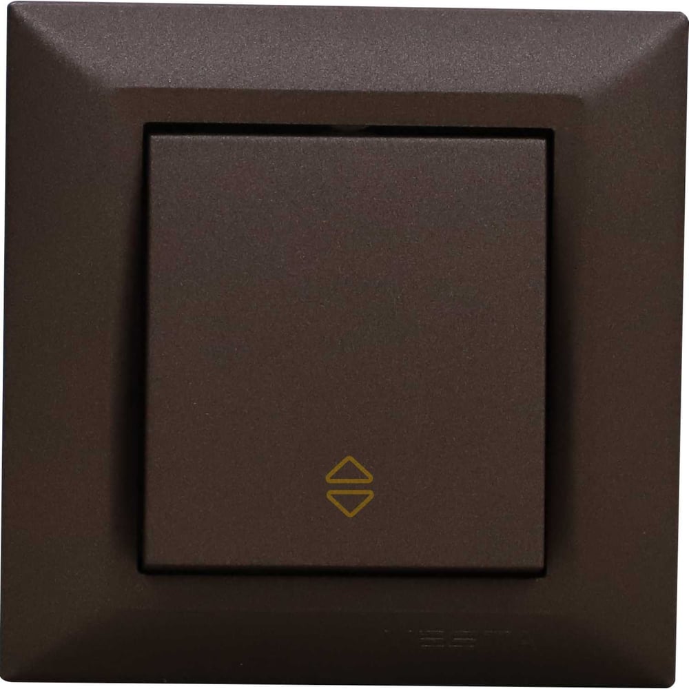 Изображение товара Выключатель реверсивный проходной Vesta Electric Roma CHOCO 16А коричневый