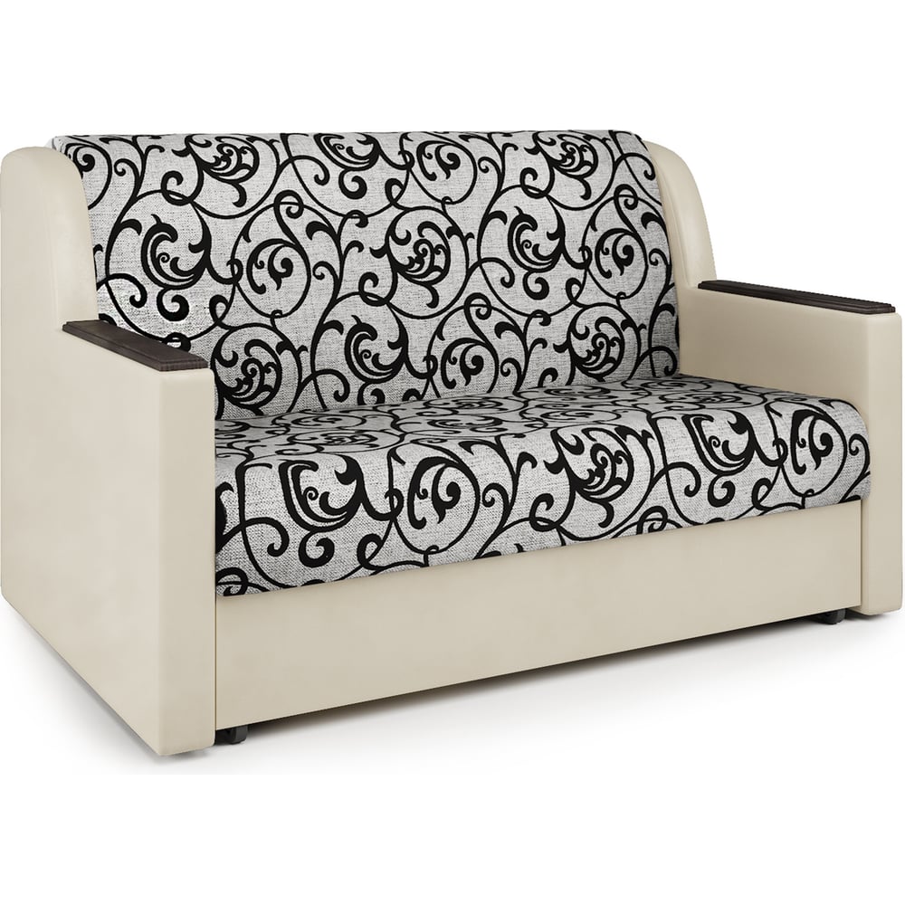 Изображение товара Диван-кровать Шарм Аккорд Д 140 из экокожи с ящиком и ножками из пластика