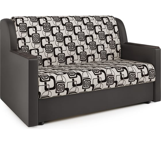 Изображение товара Диван-кровать Шарм Аккорд Д 140 экокожа шоколад и ромб 33070062