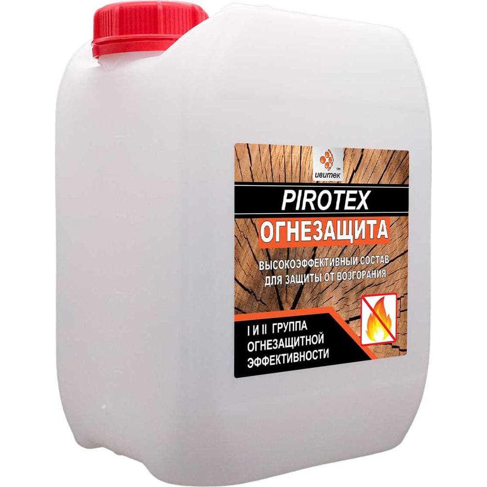 Изображение товара Огнезащита ИВИТЕК Пиротекс 5л для деревянных поверхностей