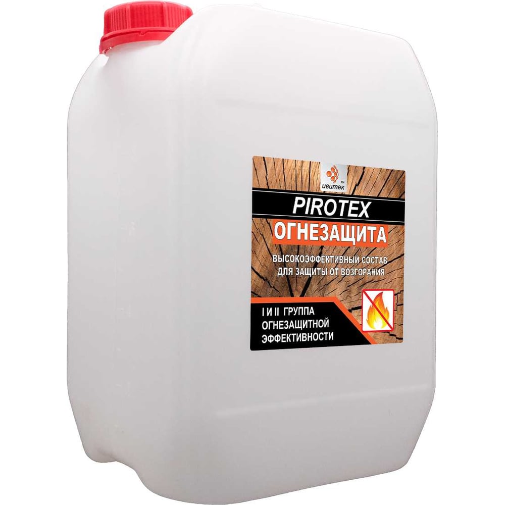Изображение товара Огнезащита ИВИТЕК Пиротекс 10 л для древесины и материалов