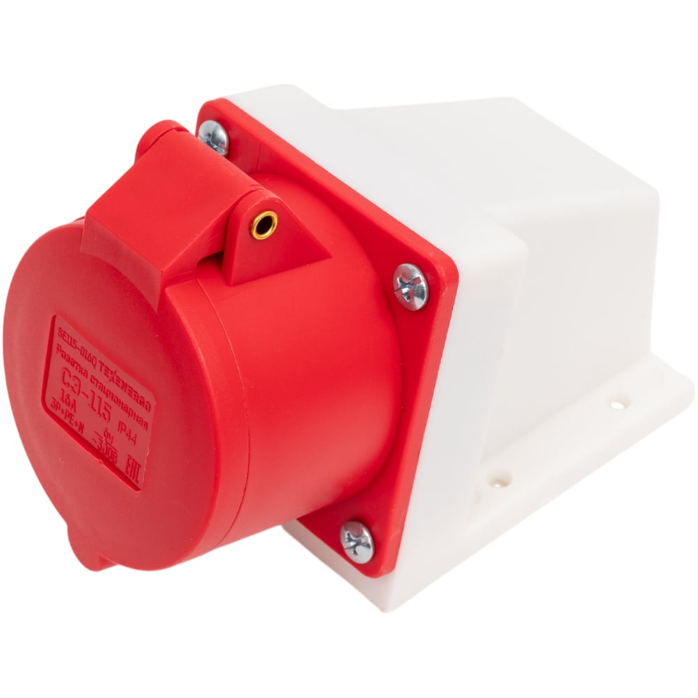 Изображение товара Розетка кабельная Texenergo SE115-016Q IP44 16А 380В корпус пластик