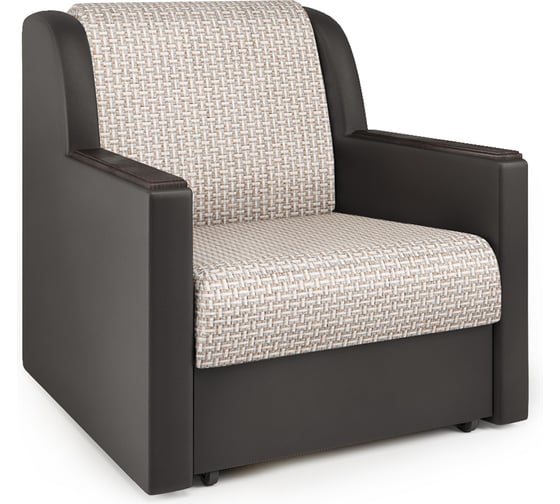 Изображение товара Кресло-кровать Шарм Аккорд Д 60 Корфу беж и экокожа шоколад 170522004