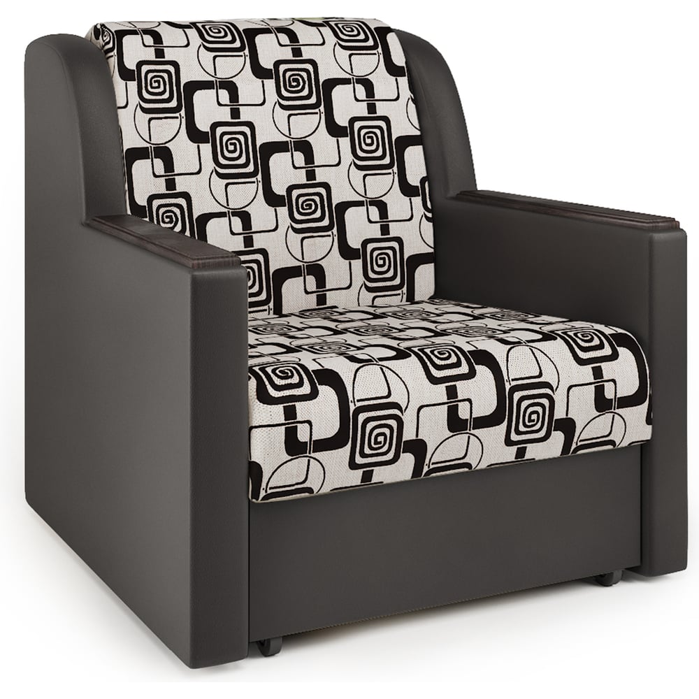 Изображение товара Кресло-кровать Шарм Аккорд Д 60 экокожа шоколад ромб современная мебель