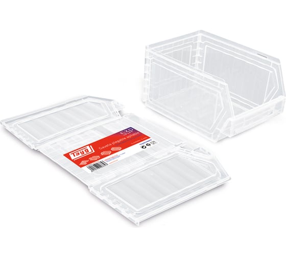 Изображение товара Складной лоток Tayg 3,2 л, 236x160x130 мм, 5 шт, прозрачный 202346