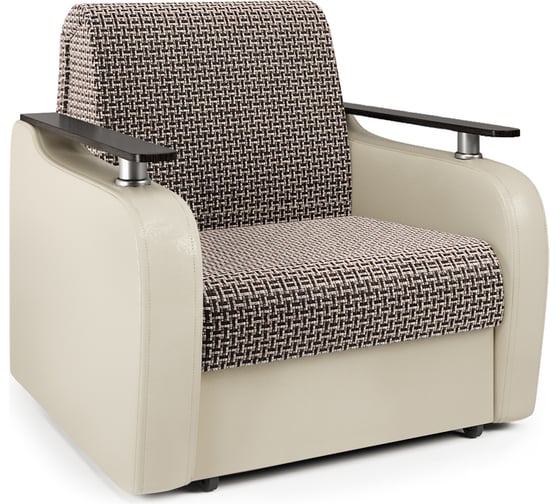 Изображение товара Кресло-кровать Шарм Гранд Д 90 Корфу коричневый и экокожа беж 170522173