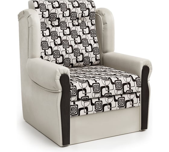 Изображение товара Кресло-кровать Шарм Классика М экокожа беж и ромб 3103023