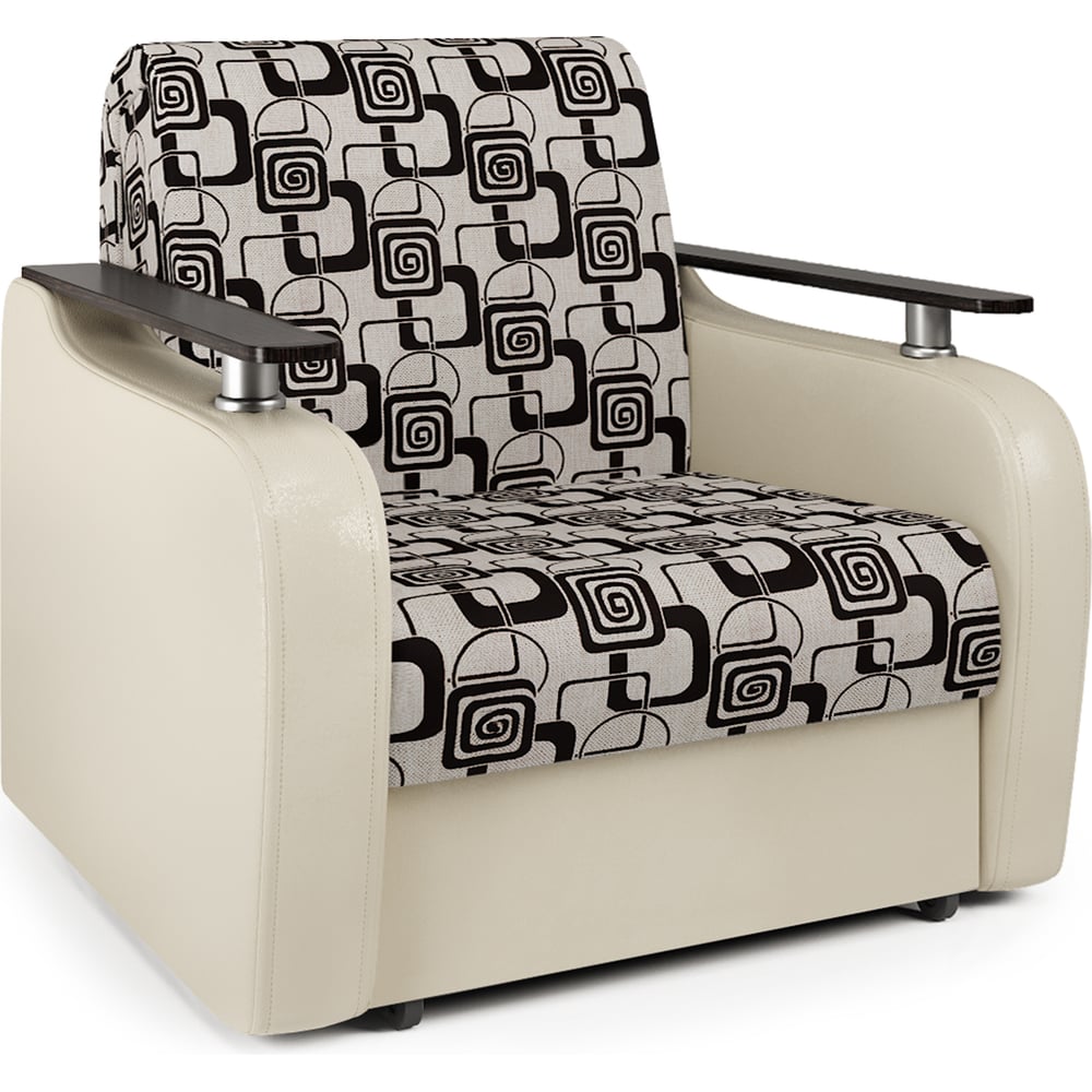 Изображение товара Кресло-кровать Шарм Гранд Д из экокожи и шенилла