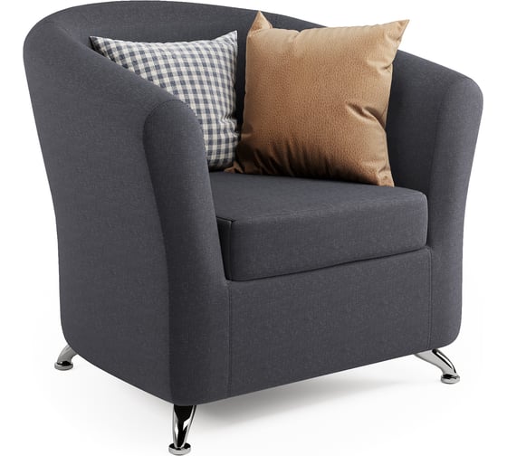 Изображение товара Кресло Шарм Евро серая рогожка 11122103