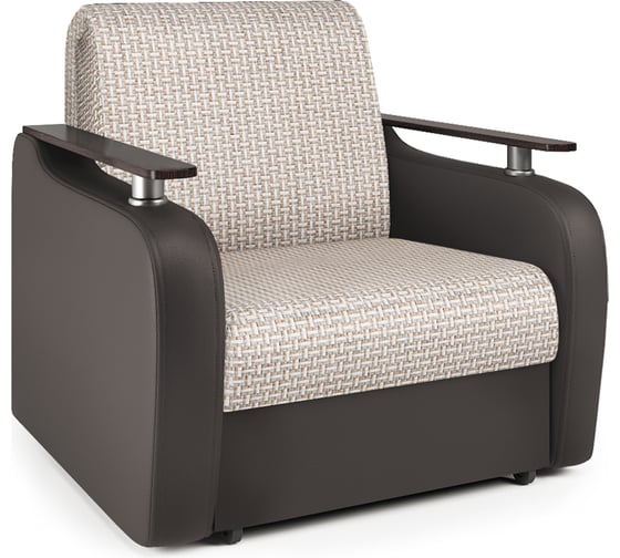 Изображение товара Кресло-кровать Шарм Гранд Д Корфу беж и экокожа шоколад 33070728