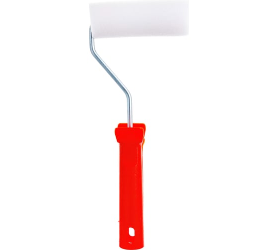 Изображение товара Мини-валик поролон НАШ ИНСТРУМЕНТ белый + 2шубки 100 мм 010205-100