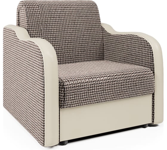 Изображение товара Кресло-кровать Шарм Коломбо 90 Корфу коричневый и экокожа беж 170522206