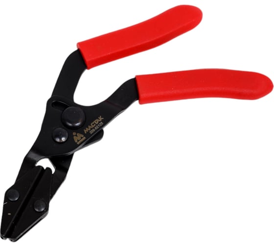 Изображение товара Зажим с фиксатором для шлангов МАСТАК 125 мм, изогнутые 036-02125