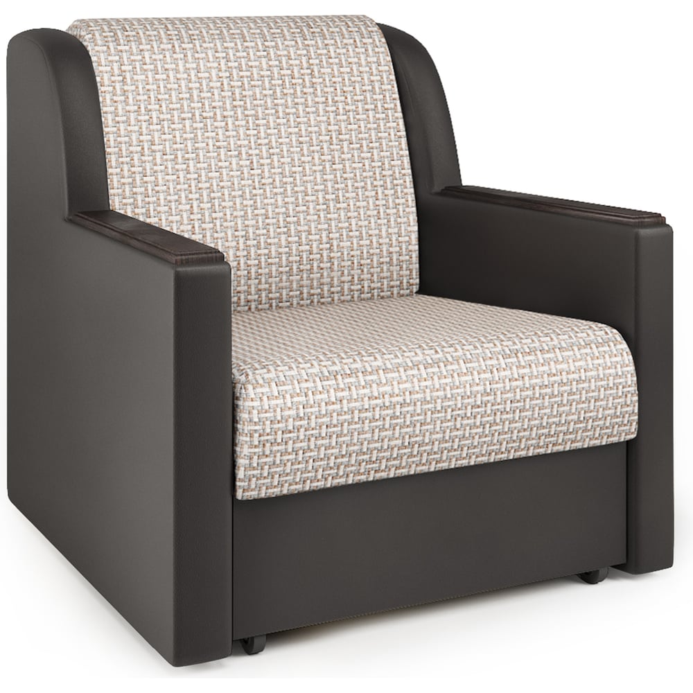 Изображение товара Кресло-кровать Шарм Аккорд Д 80 Корфу беж и экокожа шоколад