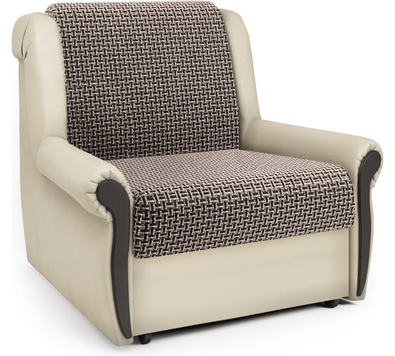 Изображение товара Кресло-кровать Шарм Аккорд М Корфу коричневый и экокожа беж 33070658