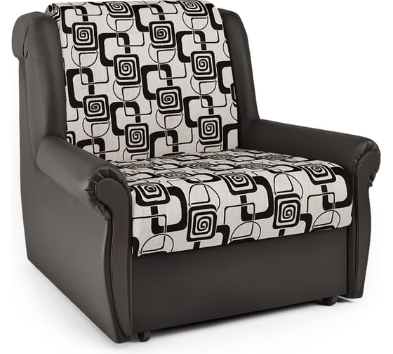 Изображение товара Кресло-кровать Шарм Аккорд М 80 экокожа шоколад и ромб 170522097