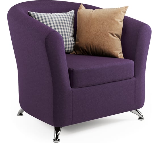 Изображение товара Кресло Шарм Евро фиолетовая рогожка 11122102