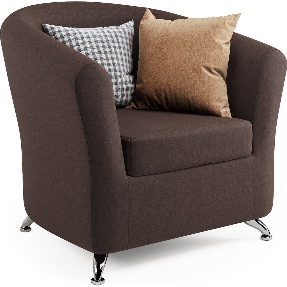 Изображение товара Кресло Шарм Евро шоколадная рогожка стиль лофт 11122101