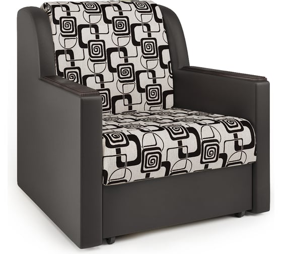 Изображение товара Кресло-кровать Шарм Аккорд Д 90 экокожа шоколад и ромб 170522057