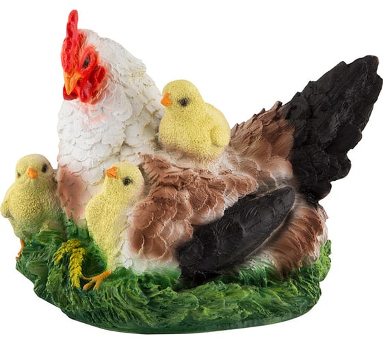 Изображение товара Садовая фигурка Park Курица-наседка с цыплятами Н-22 см 169367