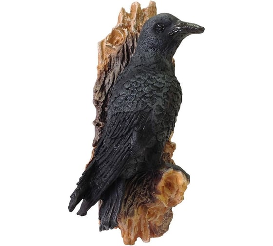 Изображение товара Навесная садовая фигурка Park Ворона на суку H-30 см 169406