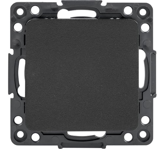 Изображение товара Механизм 1-клавишного выключателя EKF PROxima Стокгольм, 10А, черный EZV10-021-10