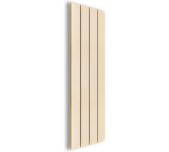 Изображение товара Секционный радиатор отопления MIVARMO 4 секции, горизонтальное/вертикальное подключение 175 см (жемчужно-белый) MA4-1750-1013