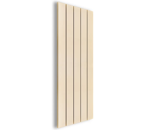 Изображение товара Секционный радиатор отопления MIVARMO 5 секций, горизонтальное/вертикальное подключение 175 см (жемчужно-белый) MA5-1750-1013