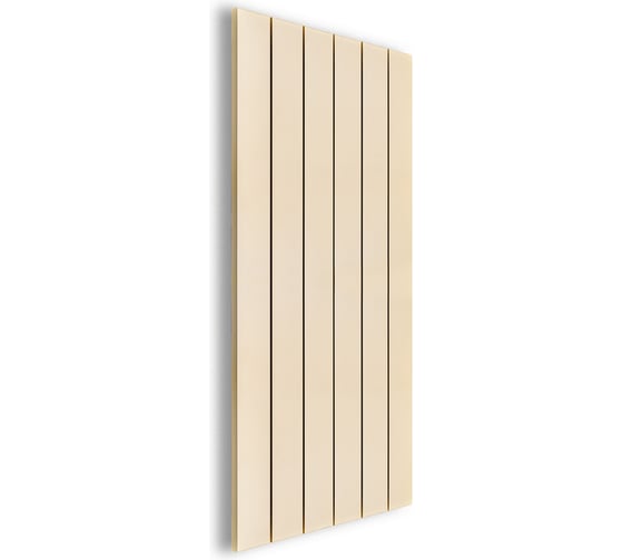 Изображение товара Секционный радиатор отопления MIVARMO 6 секций, горизонтальное/вертикальное подключение 175 см (жемчужно-белый) MA6-1750-1013