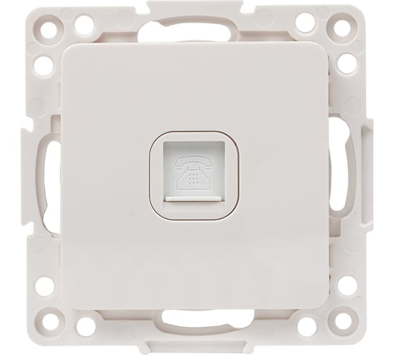 Изображение товара Механизм 1-местной розетки EKF PROxima Стокгольм, Phone, белый EYT01-034-10