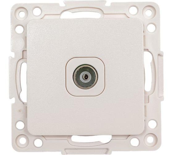 Изображение товара Механизм 1-местной TV розетки EKF PROxima Стокгольм, 75Ом, 5-862МГц, белый EYA00-027-10