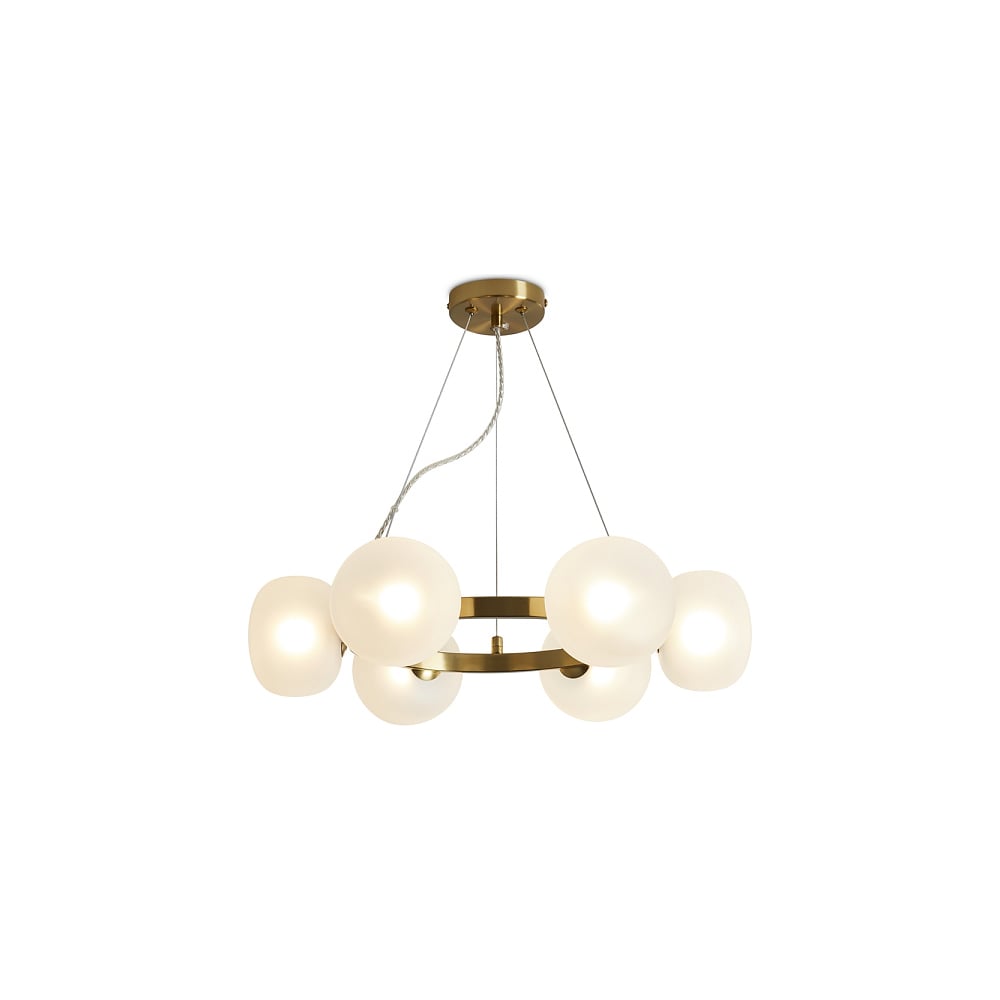Изображение товара Подвесной светильник Freya Donuts 6хG9 30W латунь современный стиль