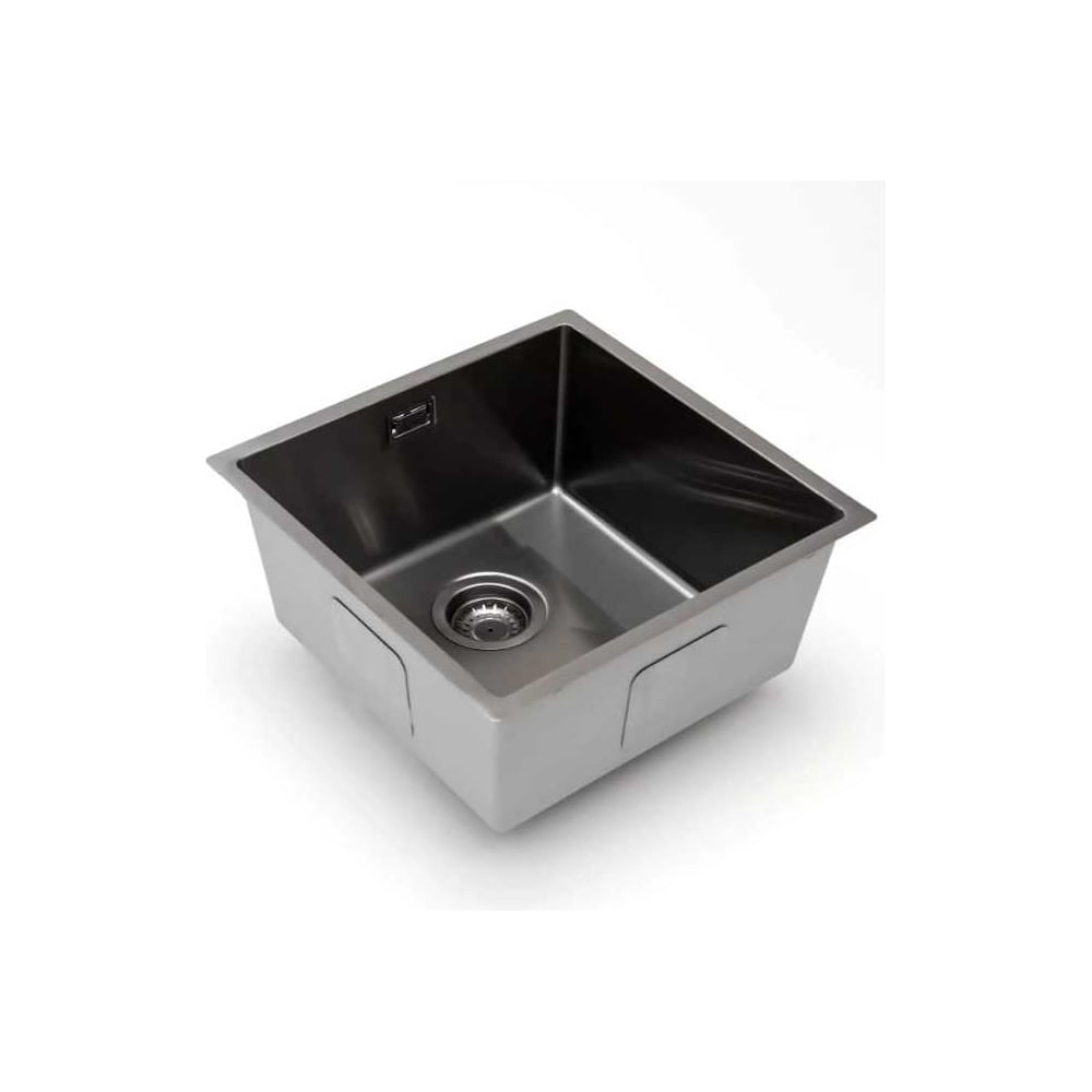 Кухонная мойка из нержавеющей стали Grandex AQUA с PVD покрытием PROLINE 44 ANTHRACITE, 44x44x20,3 3034133