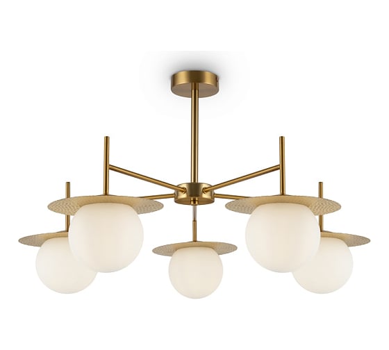 Изображение товара Подвесной светильник Freya Camelia 5хE27x60W Латунь FR5202PL-05BS