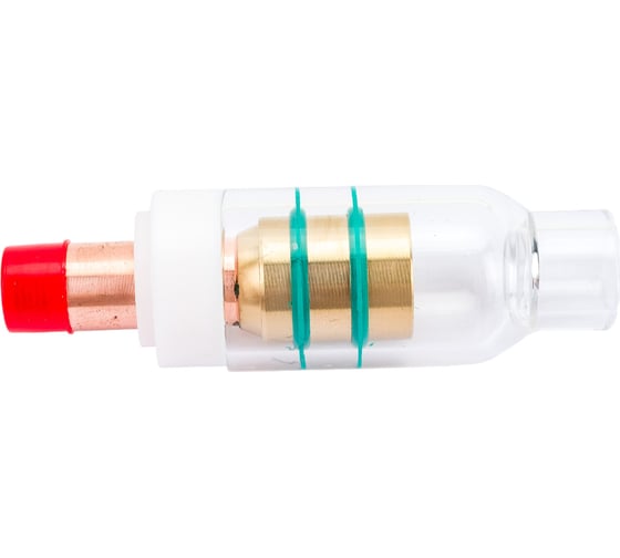 Изображение товара Комплект газовая линза с уплотнителем и прозрачной насадкой 1.6 мм Профессионал 04189