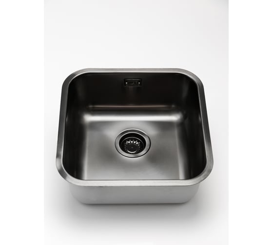 Изображение товара Кухонная мойка из нержавеющей стали Grandex AQUA с PVD покрытием SELECT 44 ANTHRACITE, 44,5x44,5x18,5 2003333