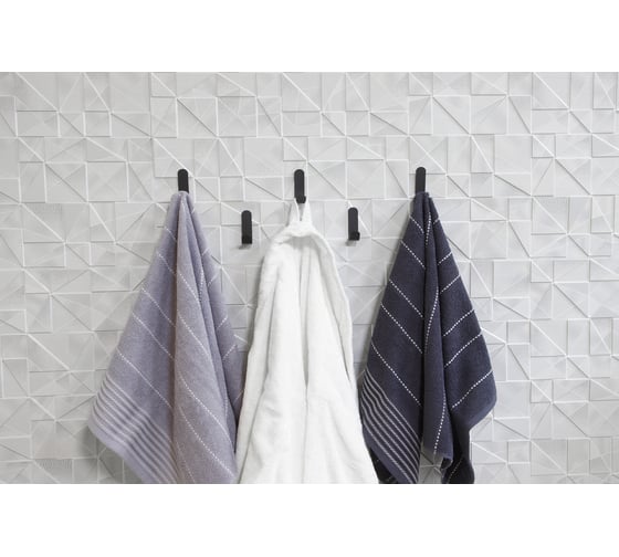 Изображение товара Набор крючков для ванной комнаты FORMAT (5 шт.) черные (сталь) AFM.HAN.S006