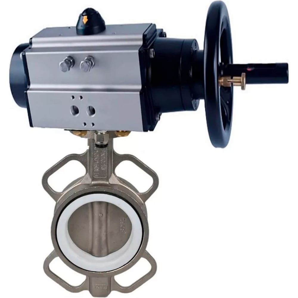 Изображение товара Затвор DN.ru 316L 125мм с пневмоприводом D050-21905