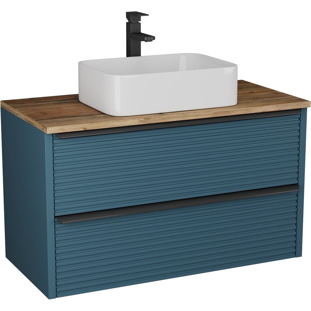 Изображение товара Тумба Veneciana Torno 105 с 2 ящиками в сине-зеленом цвете