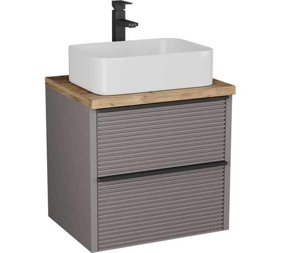 Изображение товара Тумба Торно 65 с 2-мя ящиками, под накладной умыв, капучино мат Veneciana 56523