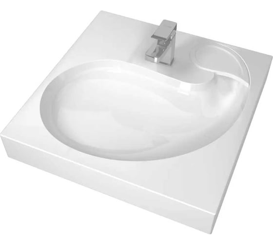 Изображение товара Раковина над стиральной машиной Stella Polar Шебби 60-60, белая SP-00001732