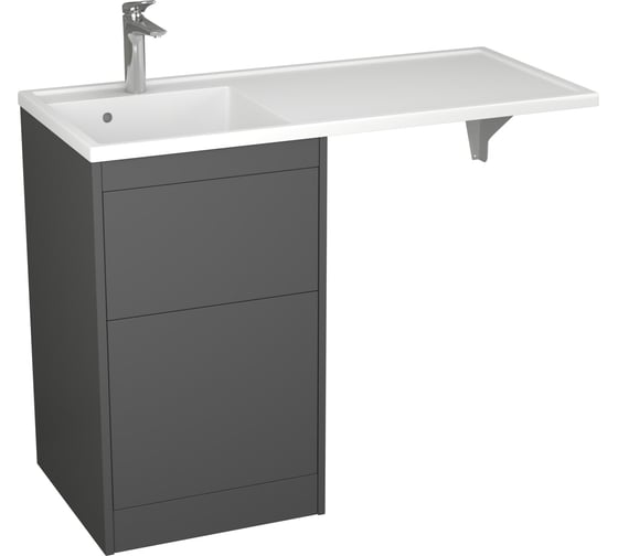 Изображение товара Тумба Veneciana Torre 45 под умыв-к "Magenta 1100" R/L и стиральную машинку, с 2-мя ящиками, напольная, графит 54513