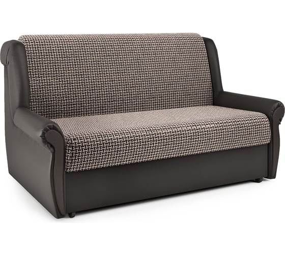 Изображение товара Диван-кровать Шарм Аккорд М 100 Корфу коричневый и экокожа, шоколад 33070090