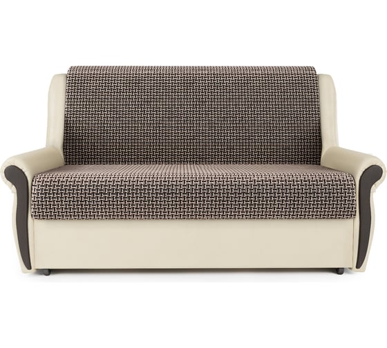 Изображение товара Диван-кровать Шарм Аккорд М 120 Корфу коричневый и экокожа, бежевый 33070113